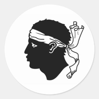 Korsische Flag-Aufkleber Runder Aufkleber