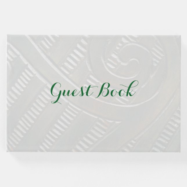 Koru Guest Book | Luxuriöse Hochzeiten Gästebuch (Vorderseite)