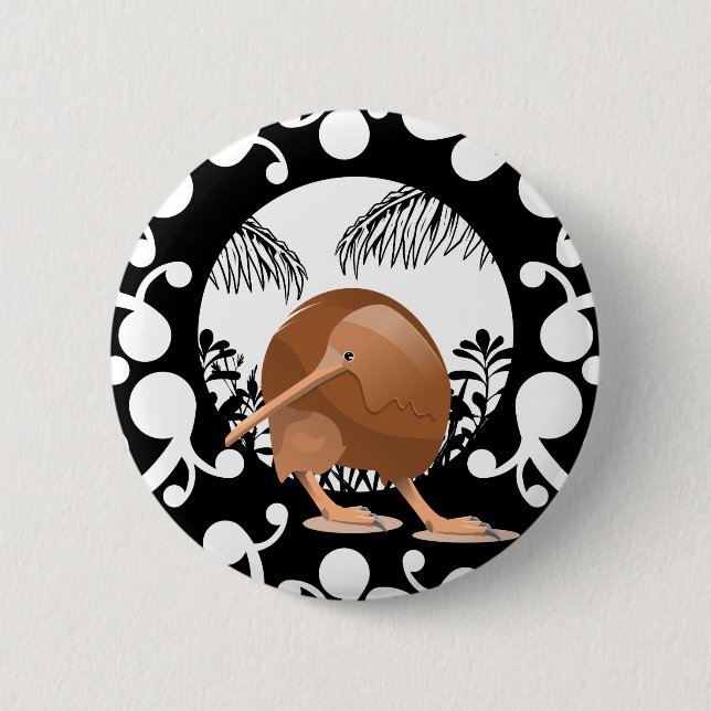 Koru Kiwi Button (Vorderseite)