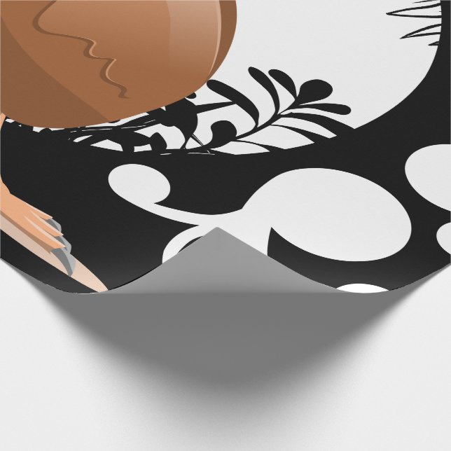 Koru Kiwi Geschenkpapier (Ecke)