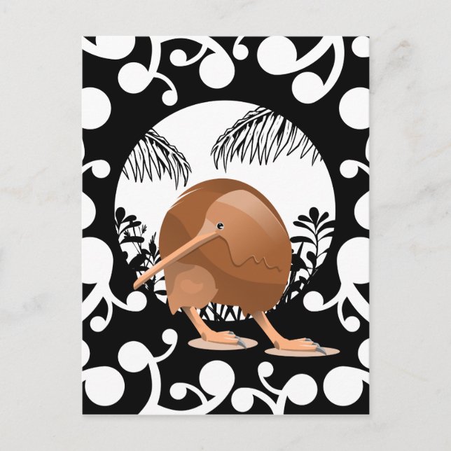 Koru Kiwi Postkarte (Vorderseite)