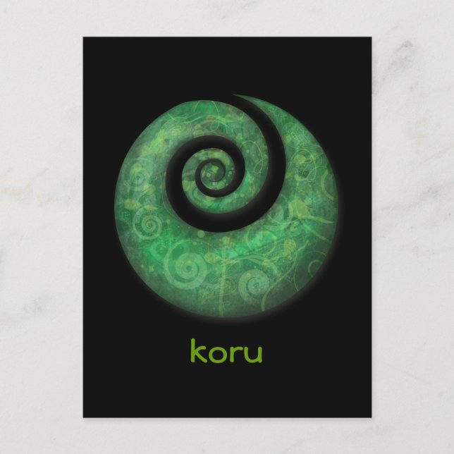 Koru Postkarte (Vorderseite)