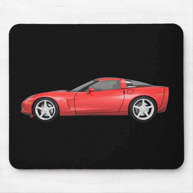 Korvette 2008: Sport-Auto: Rotes Ende: Mousepad (Vorne)