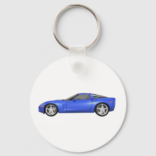 Korvette 2008: Sportwagen: Blau: Schlüsselanhänger