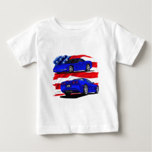 Korvette-Blau-Auto 1999-04 Baby T-shirt