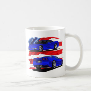Korvette-Blau-Auto 1999-04 Tasse
