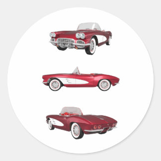 Korvette C1 1961: Runder Aufkleber