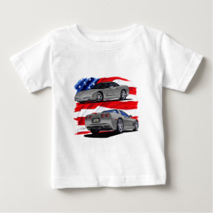 Korvette-Grau-Auto 1999-04 Baby T-shirt