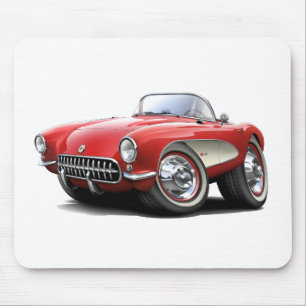 Korvette-Rot-Auto 1956-57 Mousepad