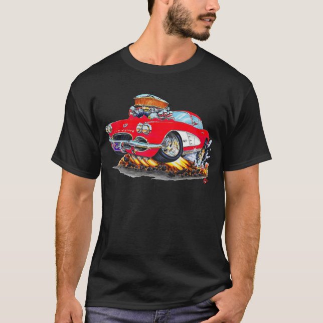 Korvette-Rot-Auto 1961 T-Shirt (Vorderseite)
