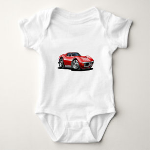 Korvette-Rot-Auto 1968-72 Baby Strampler