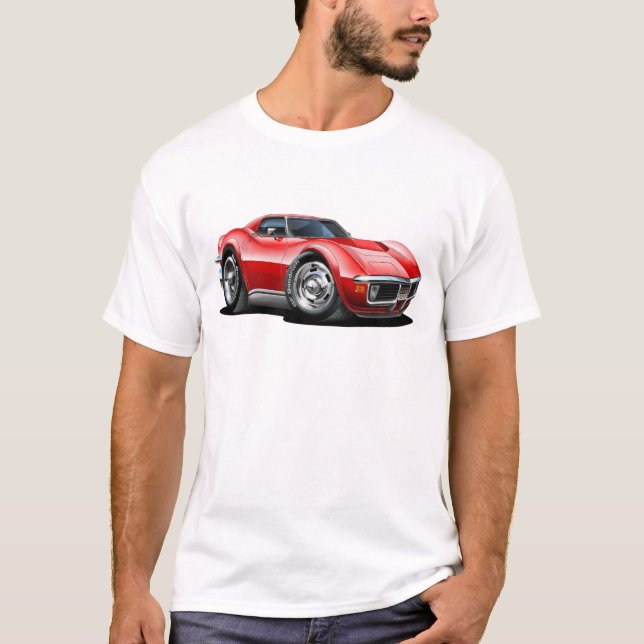 Korvette-Rot-Auto 1968-72 T-Shirt (Vorderseite)