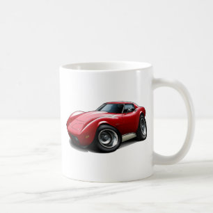 Korvette-Rot-Auto 1973-76 Kaffeetasse