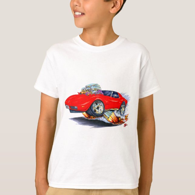 Korvette-Rot-Auto 1973-76 T-Shirt (Vorderseite)