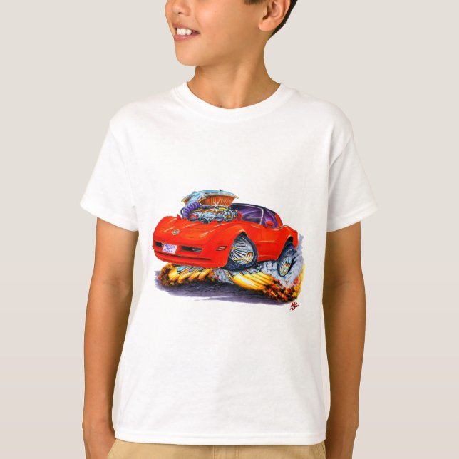 Korvette-Rot-Auto 1980-82 T-Shirt (Vorderseite)