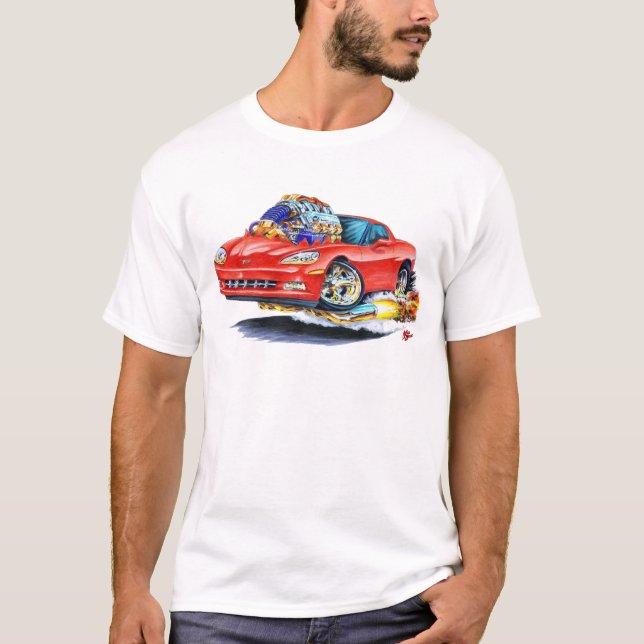 Korvette-Rot-Auto 2005-10 T-Shirt (Vorderseite)
