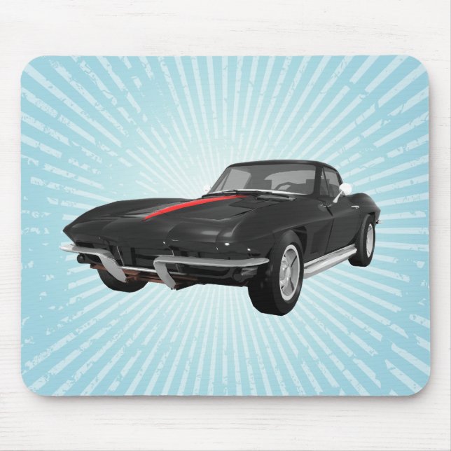 Korvette-Sport-Auto 1967: Schwarzes Ende: Mousepad (Vorne)