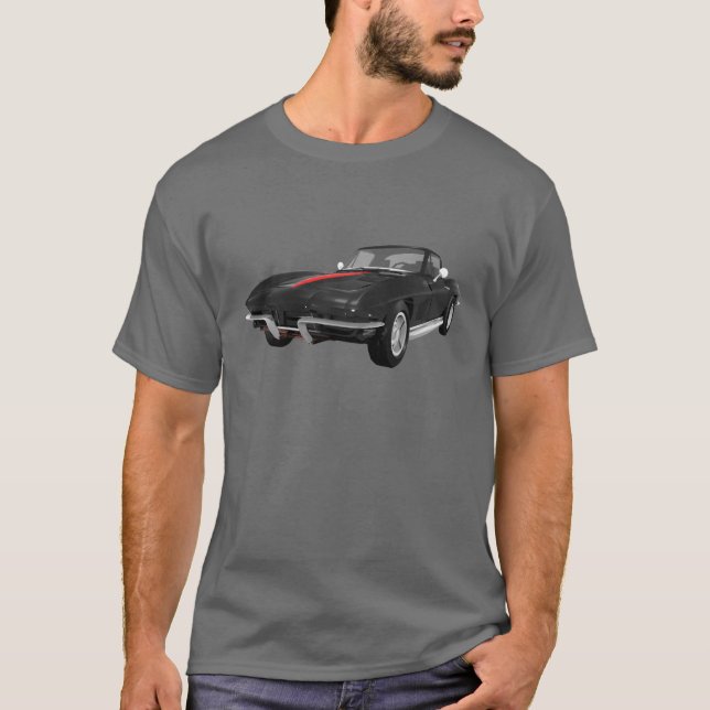 Korvette-Sport-Auto 1967: Schwarzes Ende: T-Shirt (Vorderseite)