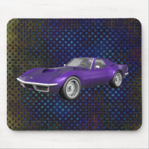 Korvette-Sport-Auto 1970: Lila Ende: Mousepad