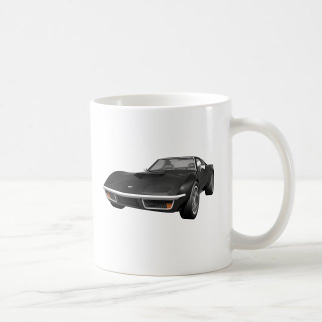 Korvette-Sport-Auto 1970: Schwarzes Ende Kaffeetasse (Rechts)
