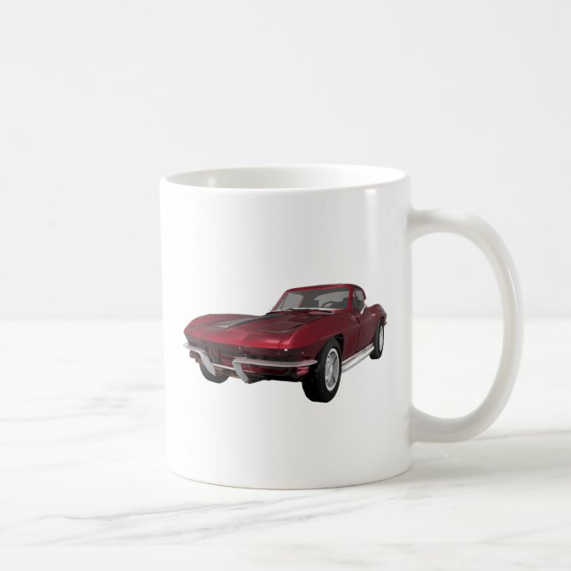Korvette von 1967: Sportwagen: Candy Apple Finish: Tasse (Rechts)