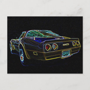 Korvette von 1980 postkarte