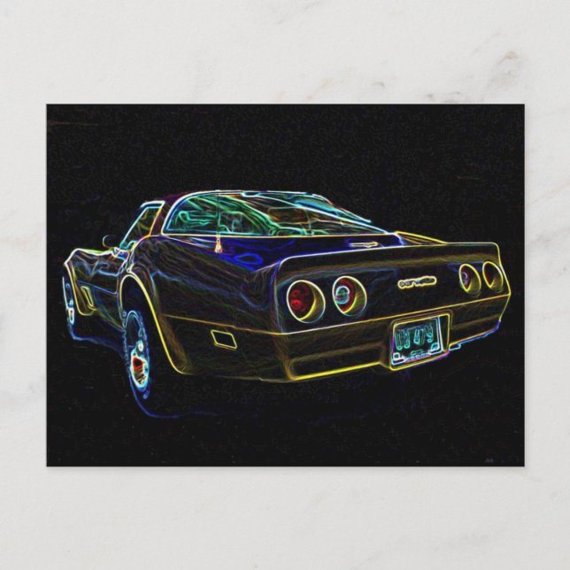 Korvette von 1980 postkarte (Vorderseite)