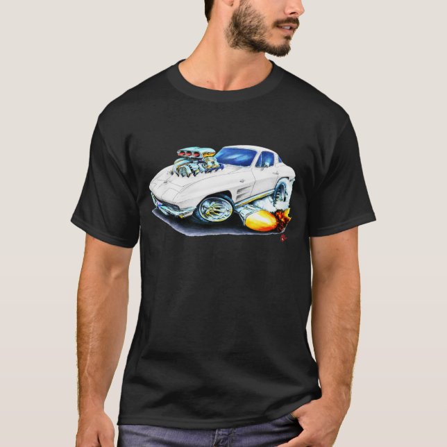 Korvette-Weiß-Auto 1963-64 T-Shirt (Vorderseite)