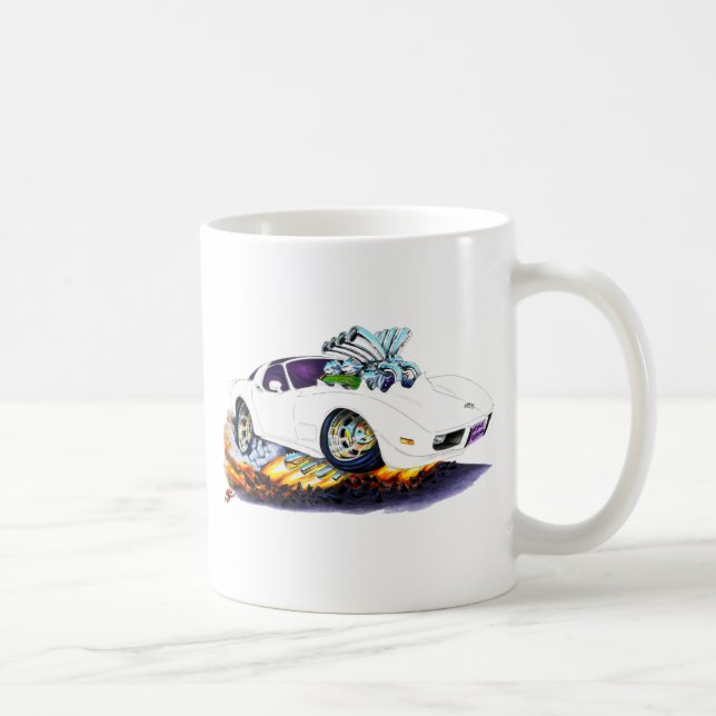 Korvette-Weiß-Auto 1977-79 Kaffeetasse (Rechts)