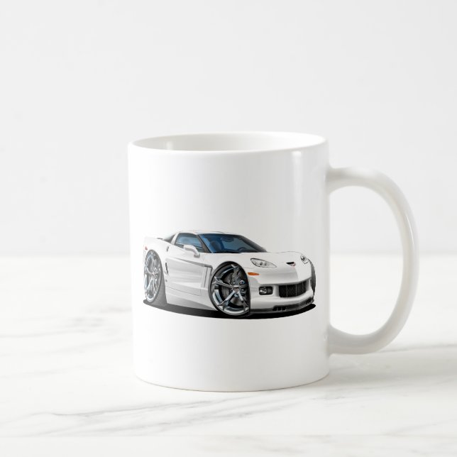 Korvette-Weiß-Auto 2010-12 Tasse (Rechts)