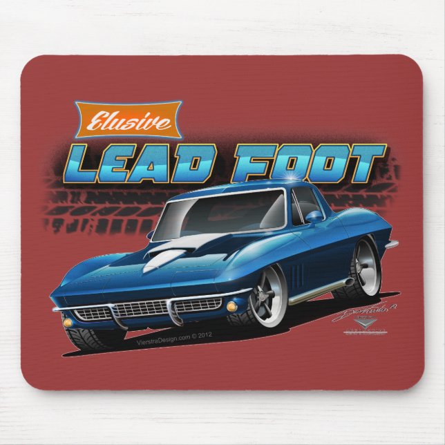 Korvettestingray-Mausunterlage 1967 Mousepad (Vorne)