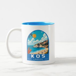 Kos Griechenland Reise Kunst Vintage Zweifarbige Tasse