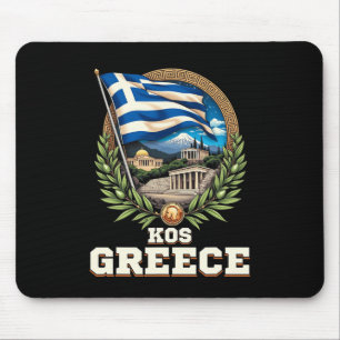 Kos Griechenland Souvenir Griechischer Urlaub Reis Mousepad