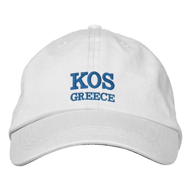 Kos Island Griechenland Custom Hat Bestickte Baseballkappe (Vorderseite)