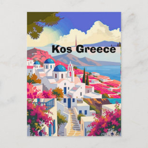 Kos-Reisepostkarten-Kunst, Kos Griechenland Reise Feiertagspostkarte