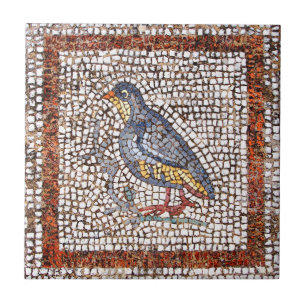 Kos Vogel-Mosaik-Keramik Trivet Fliese