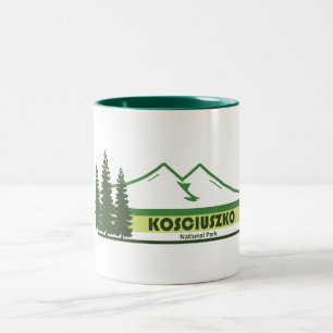 Kosciuszko-Nationalpark Green Stripes Zweifarbige Tasse