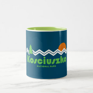 Kosciuszko Nationalpark Retro Zweifarbige Tasse