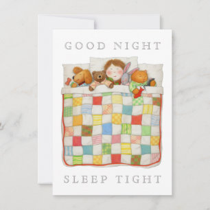 KOSETTE QUILT 4,5x6,25 Blanko-Postkarte Einladung