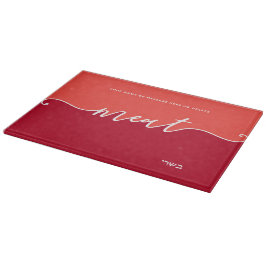 Kosher Kitchen Script Meat Red Cutting Board Schneidebrett