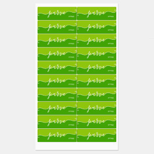 Kosher Kitchen Script Parve mit Hebräisch Green Etiketten