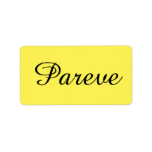 Kosher Kitchen Stickers Label Pareve Parve Parev