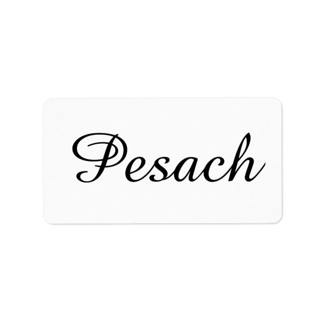 Kosher Kitchen Stickers Label Pessach Adressaufkleber (Vorne)