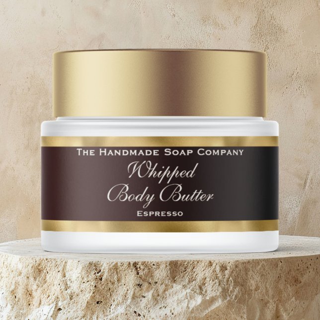 Kosmetik Körperbutter Goldfolie & Braunes Glas (Von Creator hochgeladen)