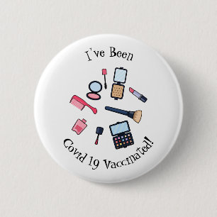 Kosmetik / Make-up Cartoon Illustration Button