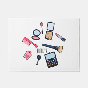 Kosmetik / Make-up Cartoon Illustration Fußmatte