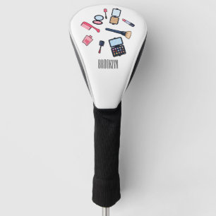 Kosmetik / Make-up Cartoon Illustration Golf Headcover