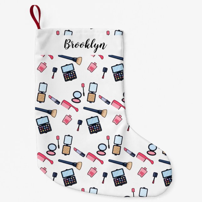 Kosmetik / Make-up Cartoon Illustration Kleiner Weihnachtsstrumpf (Vorderseite)