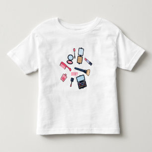 Kosmetik / Make-up Cartoon Illustration Kleinkind T-shirt