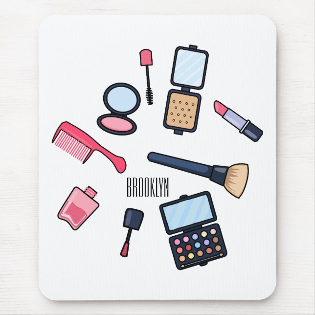 Kosmetik / Make-up Cartoon Illustration Mousepad (Vorne)